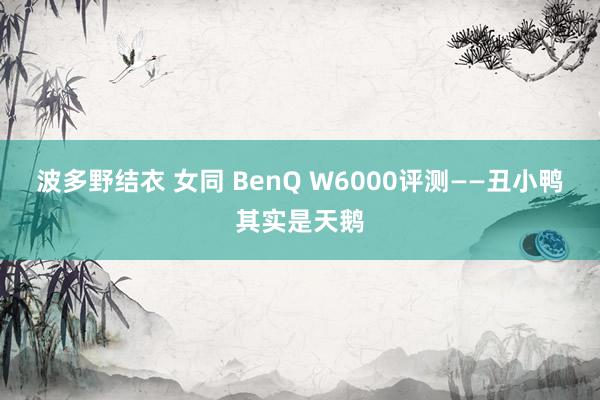 波多野结衣 女同 BenQ W6000评测——丑小鸭其实是天鹅