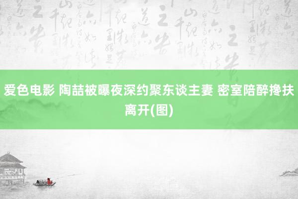 爱色电影 陶喆被曝夜深约聚东谈主妻 密室陪醉搀扶离开(图)