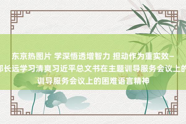 东京热图片 学深悟透增智力 担动作为重实效——雄壮党员干部长远学习清爽习近平总文书在主题训导服务会议上的困难语言精神